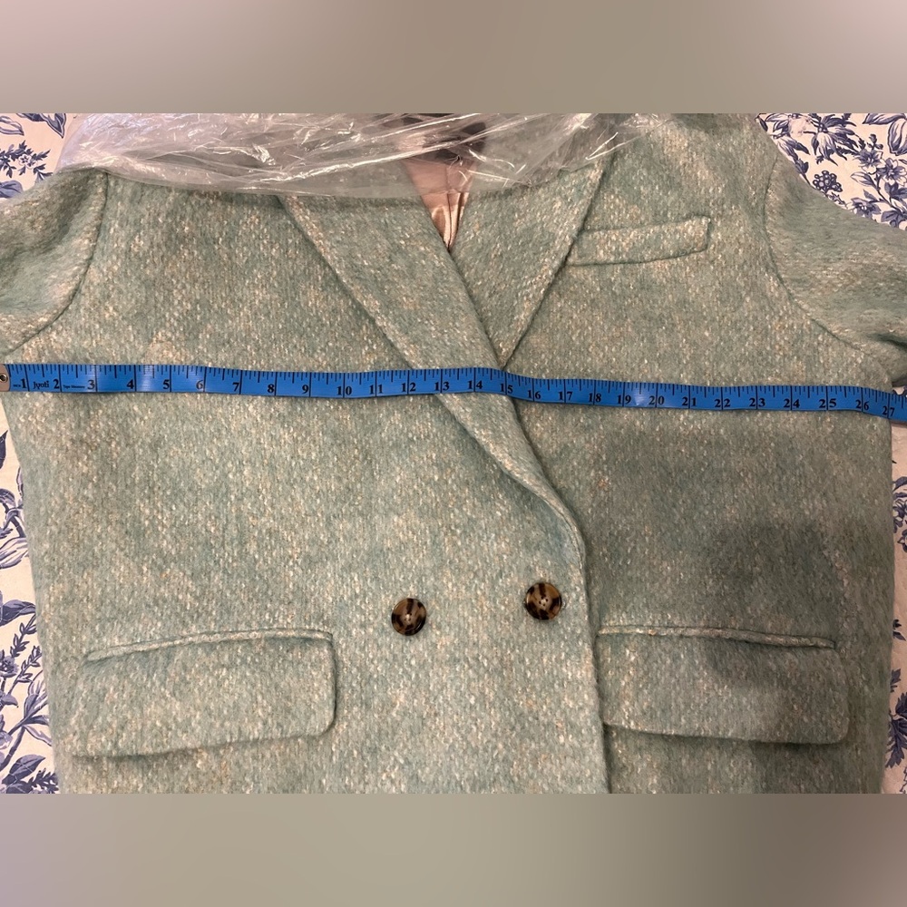 J.Crew Relaxed Topcoat in Italian Brushed Wool Blend Wintergreen XXL - Picture 13 of 13